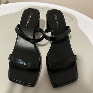 Jeffrey Campbell heeled, jelly sandals.